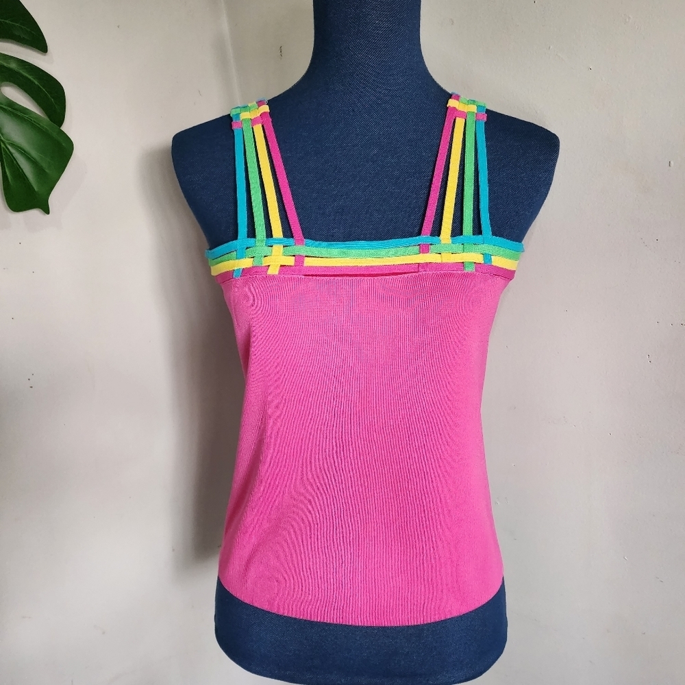 Vintage Ziani Couture Knit Pink Camisole Sweater